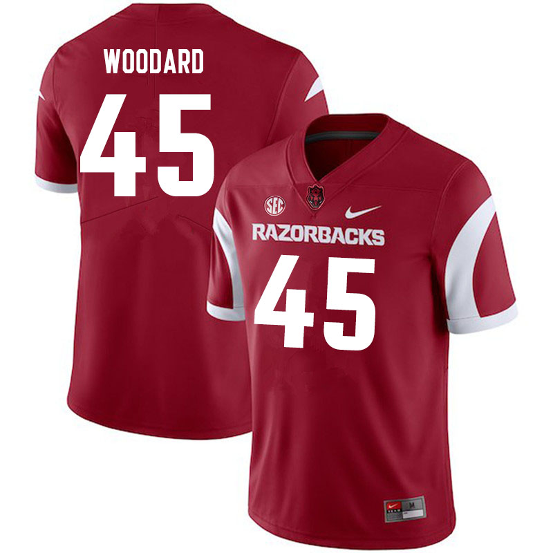 Men #45 Jackson Woodard Arkansas Razorbacks College Football Jerseys Sale-Cardinal - Click Image to Close
